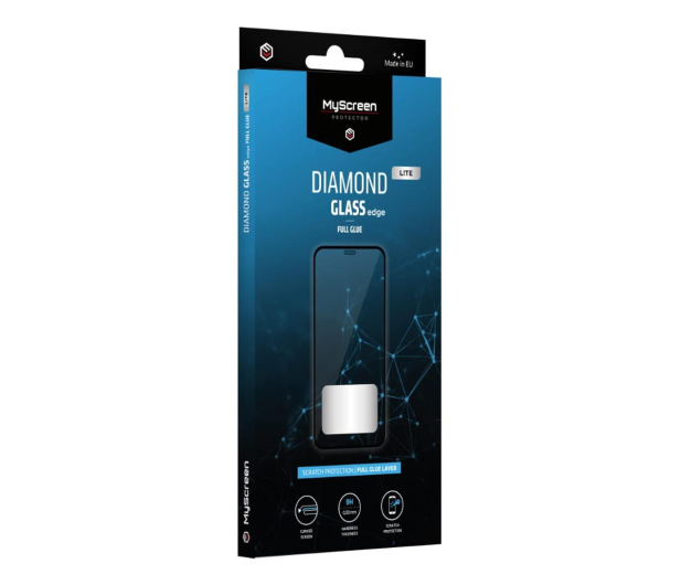 MyScreen Szklo DIAMOND GLASS edge Full Glue Black Xiaomi Redmi Note 10 5G / Poco M3 Pro 5G - 657943 - zdjęcie